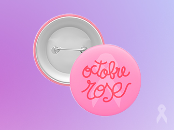 Badge et pin's octobre rose